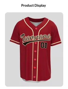 Custom Baseball JerseyHigh-end custom baseball uniforms, team uniforms, softball club sweat-wicking quick-dry professional baseball competition training uniforms for men and women