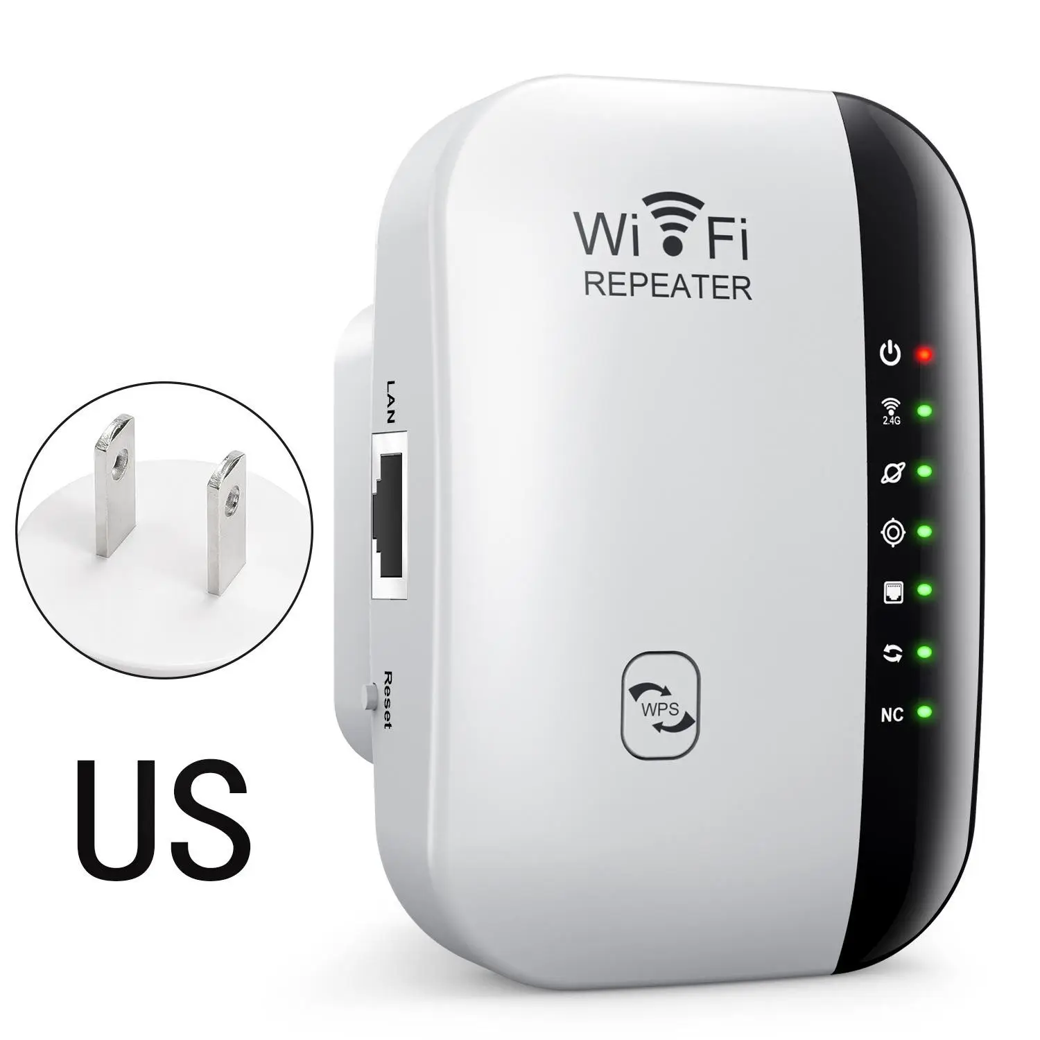 WiFi Range Extender, 300Mbps WiFi Range Booster Extender with Ethernet Port, WiFi Signal Amplifier, Network Components for Home Office