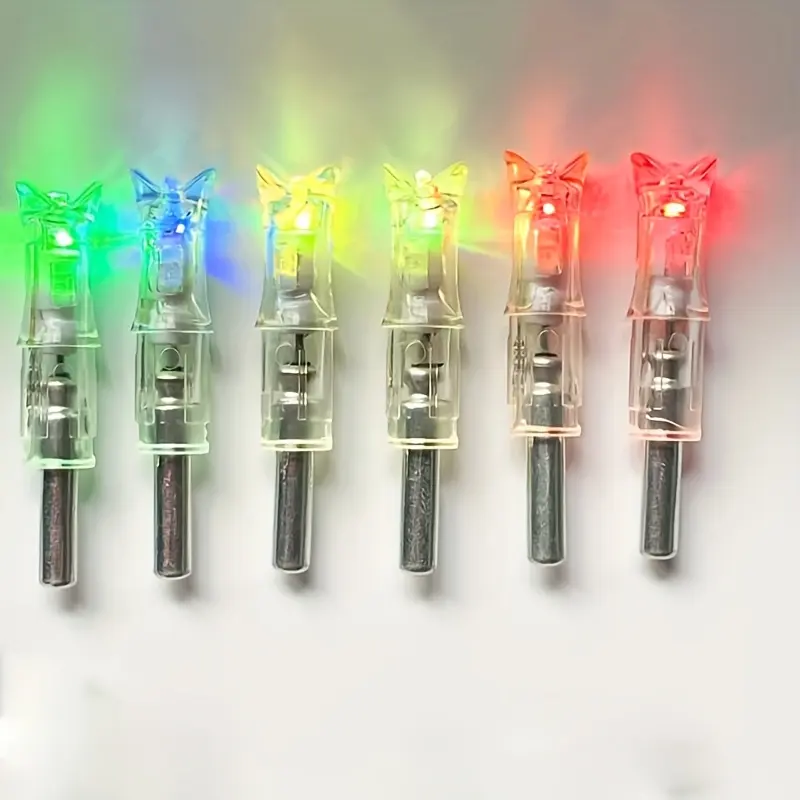 6PCS Crossbow Fit LED Lighted Arrow Nocks, 0.302 Inside Diameter, Set for Archery Hunting (Sports & Outdoor Accessories)