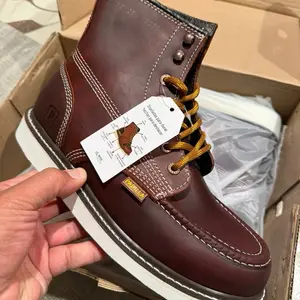 Padilla Work Boots 8" Moc Premium Leather Work Boot 410 Soft Toe Oil And Slip Resistant Water Resistant