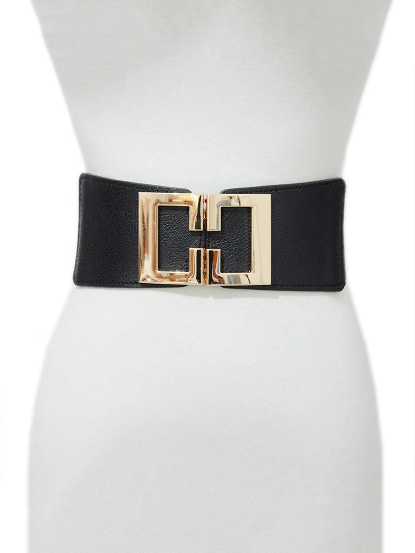 Women's Fashionable Metal Buckle Wide Belt, Casual Waistband for Jeans, Fashion Belt for Party, Daily Clothing Decor, Trendy All-match & Exquisite Belt for Gift, Elegant Belt Buckle