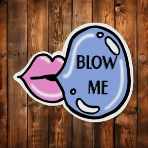 Adult humor sticker''