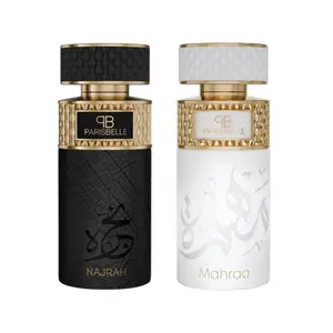 (2pc Bundle Pack) Najrah + Mahraa by Parisbelle Extrait De Parfum Spray, 3.4oz