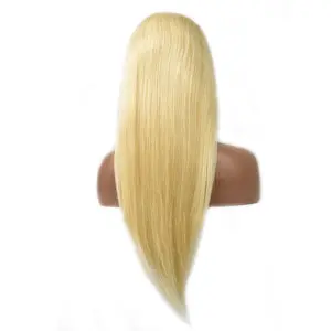 Blonde Straight 5x5 HD Lace Closure Wigs Human Hair Wig 180%