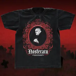 Nosferatu The Vampyre t-shirt, vampire teeshirt, black Classic Tee Gildan 5000, Werner Herzog movie top, horror movie shirt