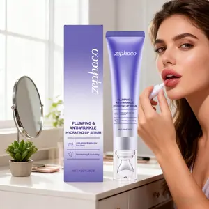 Lip Plumping Serum Hydrating Dewy Glow - Gentle Nourish for Smooth Cushion Lips lip  softening  balm