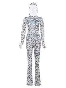 Women's Print Long Sleeve Zip Up Top & Bottoms Two-piece Set, Casual Cozy Outfits for Daily Outdoor Wear, Lady Clothes for Spring & Fall, Going Out 2 Piece Set, Longsleeves Womenswear, Slim Casual Summer Set, Matching Clothing Set