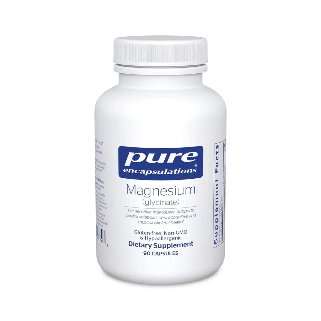 Pure Encapsulations Magnesium Glycinate – 90 Capsules | Muscle Support Magnesium Supplement Pure Encapsulations Magnesium Glycinate – 90 Capsules | Muscle Support Magnesium Supplement