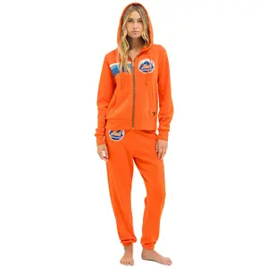 NY METS 5 STRIPE UNISEX SWEATPANTS - ORANGE // BLUE