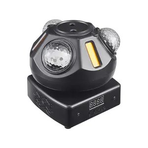 3-in-1 Moving Head Laser Light, RGB Strobe Stage Projector with Rainbow Effect for Home Party, Wedding, DJ Club & Disco Light Show