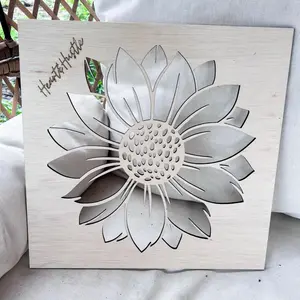 Heart&Hustle Sunflower Bleaching Stencil Heart&Hustle Sunflower Bleaching Stencil