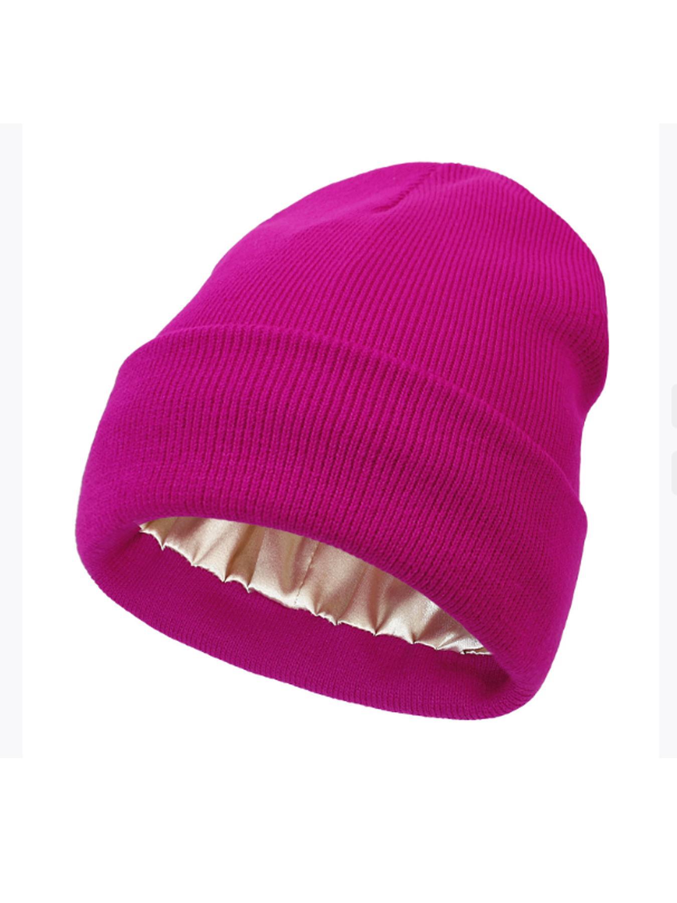 Solid Color Beanie Hats for Men, Boyfriend Gifts, Fall & Winter Outdoor Knitting Warm Hat for Men & Women, Fitted Hat, Daily Clothing Decor