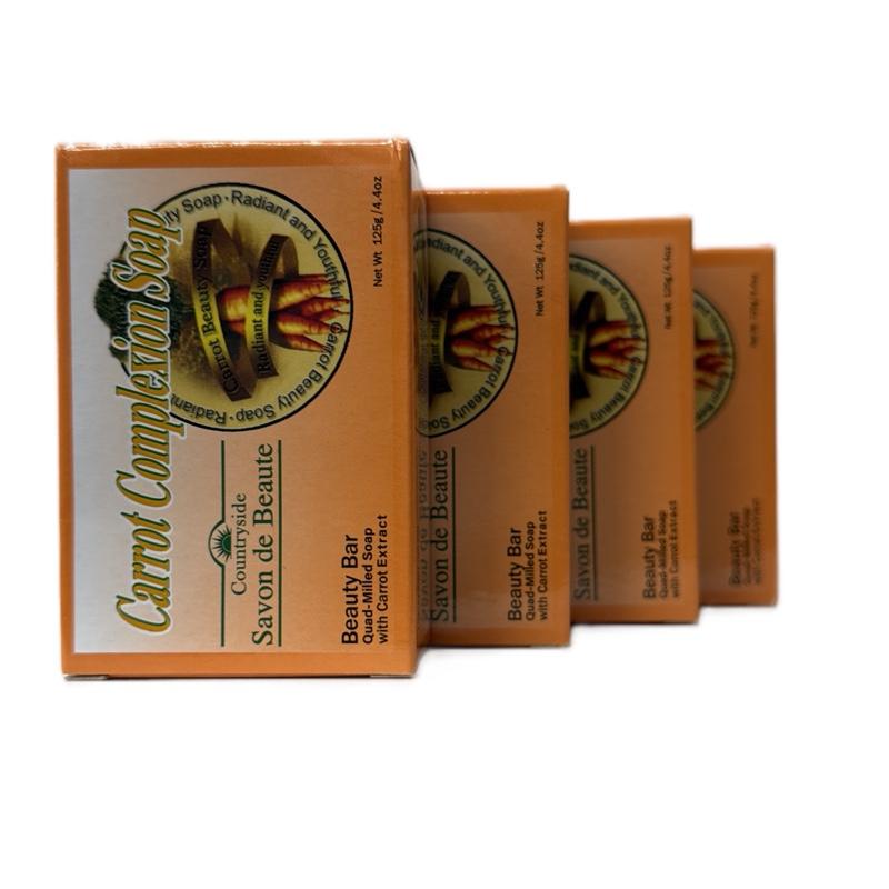 4 pcs Carrot Complexion Soap 125g each total 500g.
