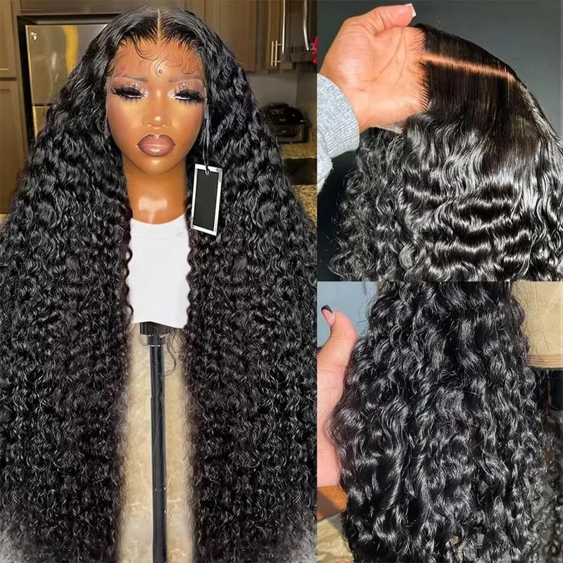 32 34Inch 13x6 13x4 Lace Front Human Hair Wigs Pre Plucked For Women Deep Wave Human Hair Lace Frontal Wigs 180 Density Transparent Lace Wig Real Human Hair #TikTokShopFallDealsForYou #TikTokShopHolidayHaul
