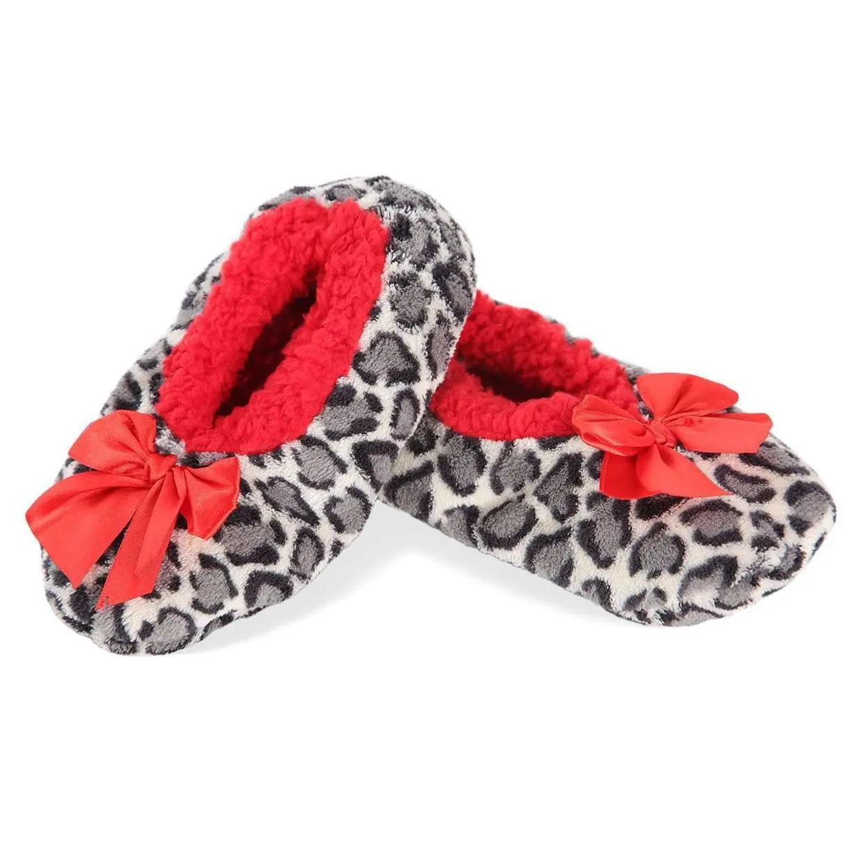 Memoi Spotted Leopard Girls Slippers Memoi Spotted Leopard Girls Slippers