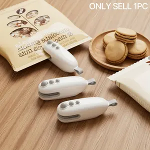 2 in 1 Mini Handheld Vacuum Sealer, 1 Count USB Charging Portable Vacuum Sealer, Food Storage Sealer for Snack, Leftover & Meal Prep