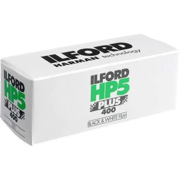 Ilford HP-5 Plus 400 Fast Black and White Professional Film, ISO 400, 120 Size