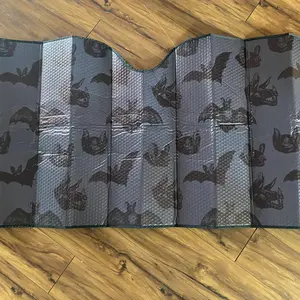 Black Bats Sunshade for Windshield | Gothic Emo Womens Car Accessories