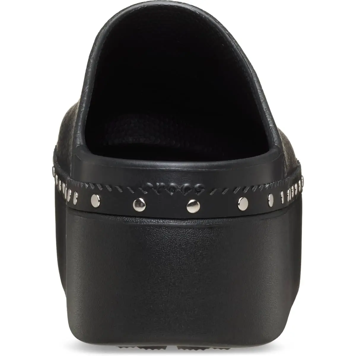 CROCS Black Slip-On Clogs with Silver Spikes Crocs Siren Studded Clog Men main image 4
