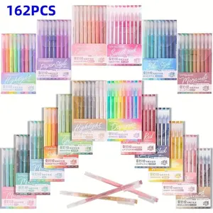 9/162/234 Colors Gift-Ready New Blue Fruit Notebook Pen, High Aesthetic Drawing Pens, Stacking Colorful Sketching, Strong Coverage Ink Flow