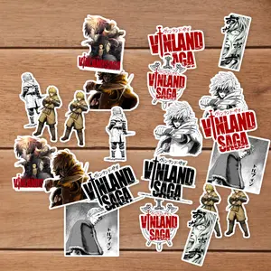 Stickers Pack 20 Pcs Vinland Bumper Colorful Saga Bottle Luggage Laptop Bike Car Water Waterproof Vinyl Aesthetic Guitar Skateboard