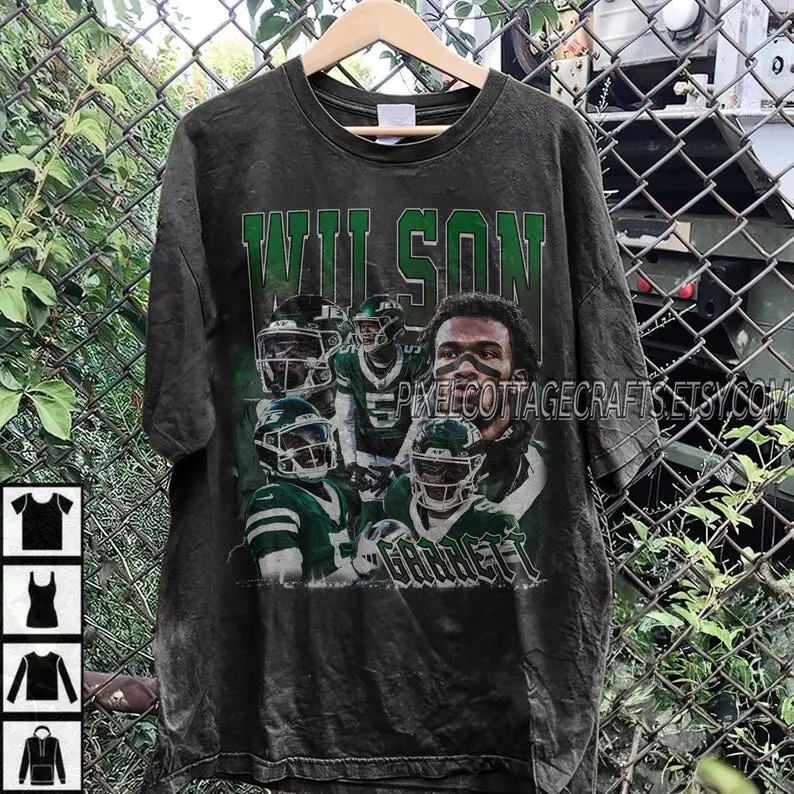 Wilson Vintage Bootleg Graphic Tee, New York Football  Oversized Tshirt