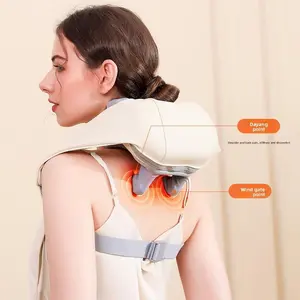Shoulder and Neck Massage Shawl, Electric Massager for Neck Trapezius Muscle, Gift for Parents, Pinching and Kneading Neck and Shoulder Massager