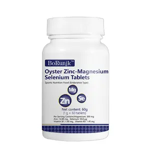 BoRunjk Oyster Zinc-Magnesium Selenium Tablets for Endurance & Vitality 60g Sports Nutrition Food