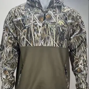 Duck Blind Grass Camo 1/4 Zip Hoodie (men)