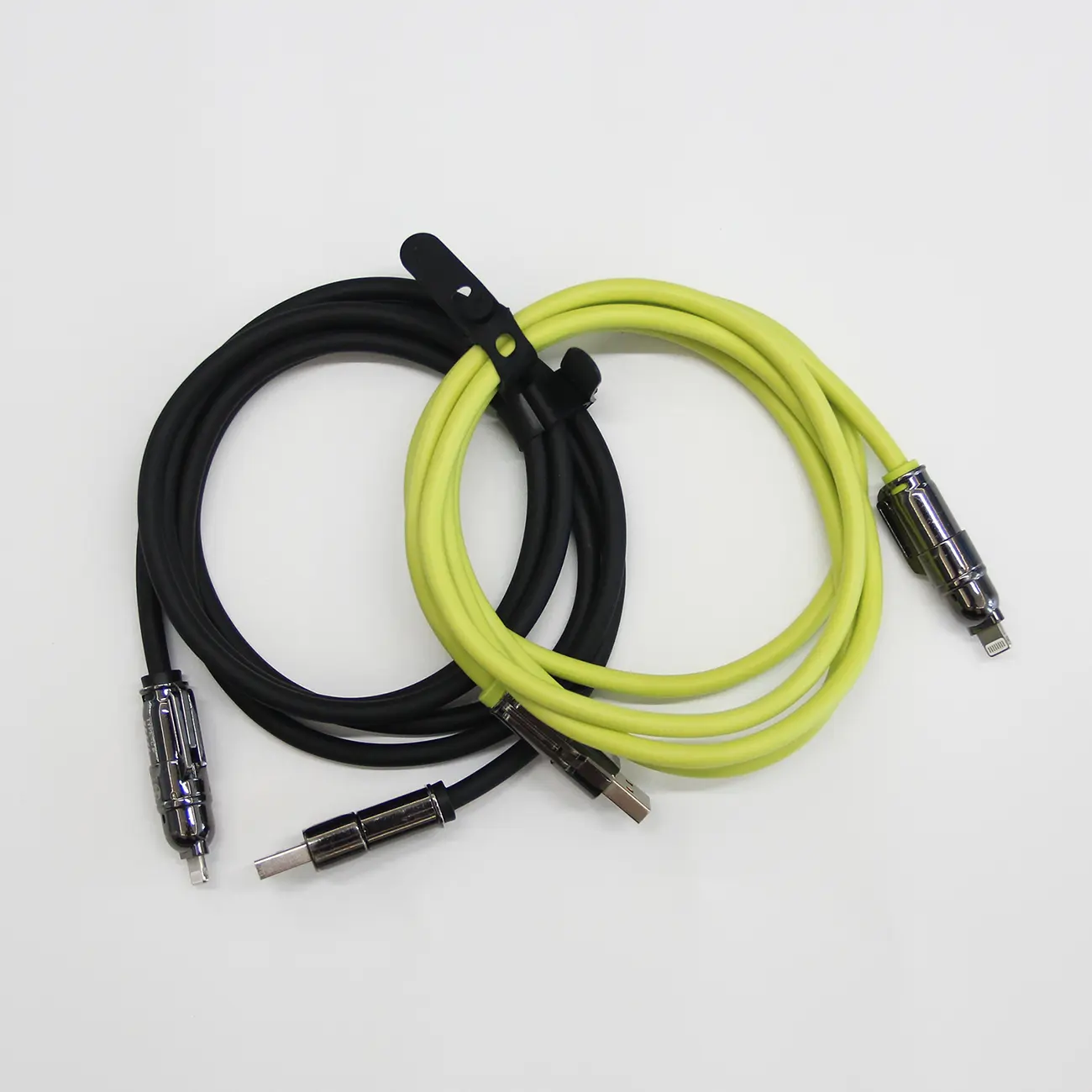 4-in-1 Cable PD 240W Fast Charging Data Sync USB-A Type-C Lightning 1.5m