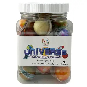 UNIVERSE BALL JELLY FILLED GUMMIES  20 PIECES Soft Snack Fruity