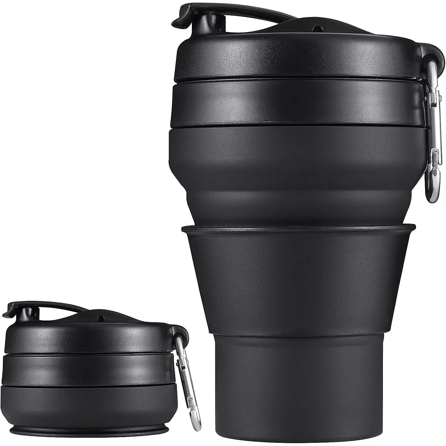 Collapsible Coffee Cup, 20 OZ 600ml  Travel Folding Cup, Leak Proof  Portable Cup, Travel mug with Lids for Camping hiking (20OZ)
