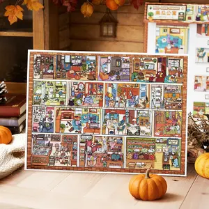 4 Sheets/bag Pumpkin Apartment Series Decorative Stickers, Self Adhesive Sticker, Hand Account Stationery Wall Multi-Scene Decoration, Perfect Holiday Birthday Gift