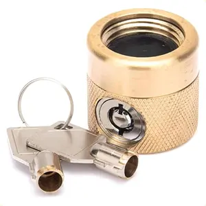The FaucetLock |   Heavy Duty Brass Construction |   Prevents Water Theft & Secures Outdoor Bibbs |   Promotes Water Conservation |   Keyed Randomly |   FSS 50 |   1 Pack