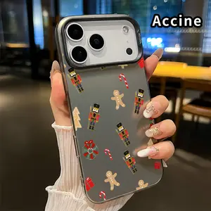 Compatible with iPhone 17 Pro Max 16 Plus 15 14 13 12 11 Air XR E Case Nutcracker Christmas Dream IMD Hybrid Anti-Fingerprint Hard PC Back Phone Cover for Boy