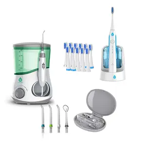 Pursonic Water Flosser & Sonic Rechargeable Toothbrush Bundle – Complete Oral Care System with UV Sanitizing Function