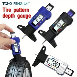 Digital Car Tire Tread Depth Gauge Meter Measurer Tool, Caliper Thickness Gauges Tread, Brake Pad Shoe, Tire Monitoring System