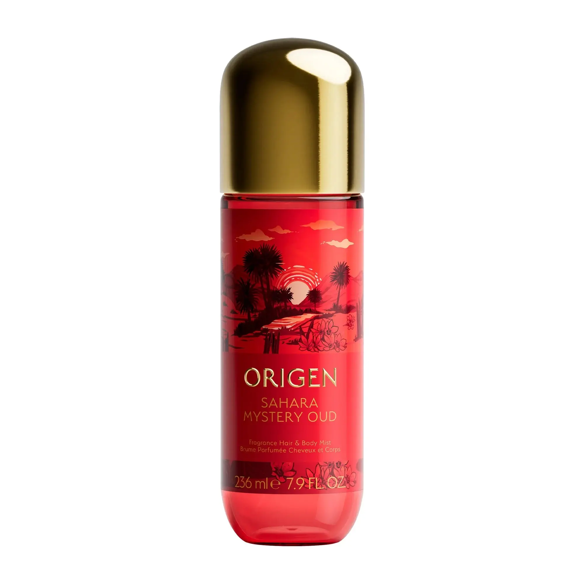 Origen Sahara Mystery Oud Hair & Body Mist 7.9oz with Santoud, Saffron, Vanilla