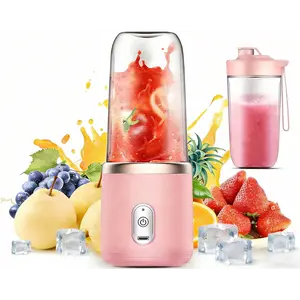 Portable Blender 14oz, Personal Blender for Shakes & Smoothies, 400ml  Portable 2 Cups & Lids, Easy Clean, High-Speed Mixer for Juices, Kitchen, Baby Food – Powerful Motor, Safe Double Tap