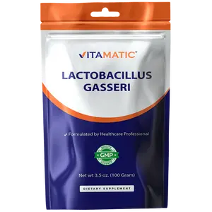 Vitamatic Lactobacillus Gasseri Probiotic Powder - 100 Gram (3.5 OZ) - 100 Servings for Digestive Health Support - Edible Supplement