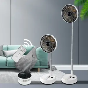 Portable Foldable USB Rechargeable Multifunction Fan with 3 Speed Settings, Adjustable Height and Remote Control, Ideal for Office Home and Camping
