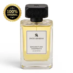 Swiss Arabian Bergamot and Cedarwood Eau de Parfum for Men - Long-Lasting Cologne - Citrus Woody Fragrance - Arabic Perfume - EDP - 3.4 oz - Fresh, Sophisticated Aroma for Men