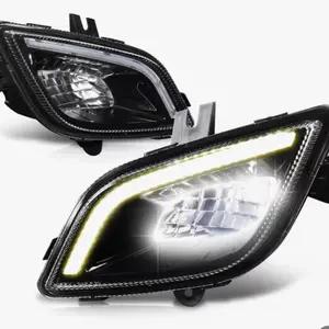 {Fog Lamps}Fit for Freightliner Cascadia 2018 2019 2020 2021 2022. • {Material}ABS Plastic Housing / Polycarbonate Lens. • {Features}3D Light Bar;Full White LED Lighting Technology.