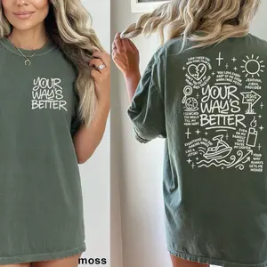 Your Way's Better Comfort Colors Shirt, Youth Faith Shirt Gift, Proverbs 16:9 Bible Verse Shirt