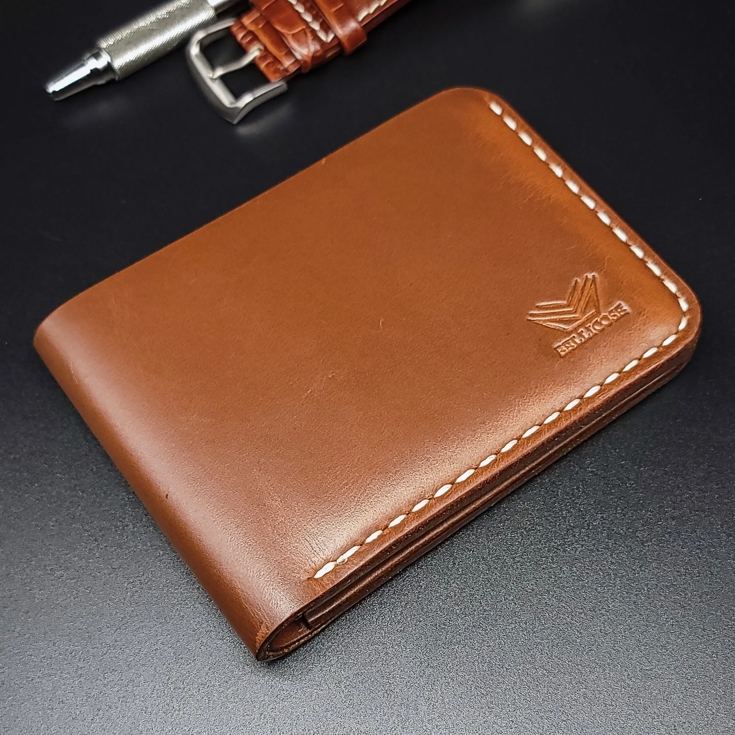 Brown w/ White Thread