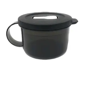 Tupperware Black Soup Mug - Compact & Easy to Handle - Perfect for Everyday Use - Ideal for Soup Servings - Drinkware Cup