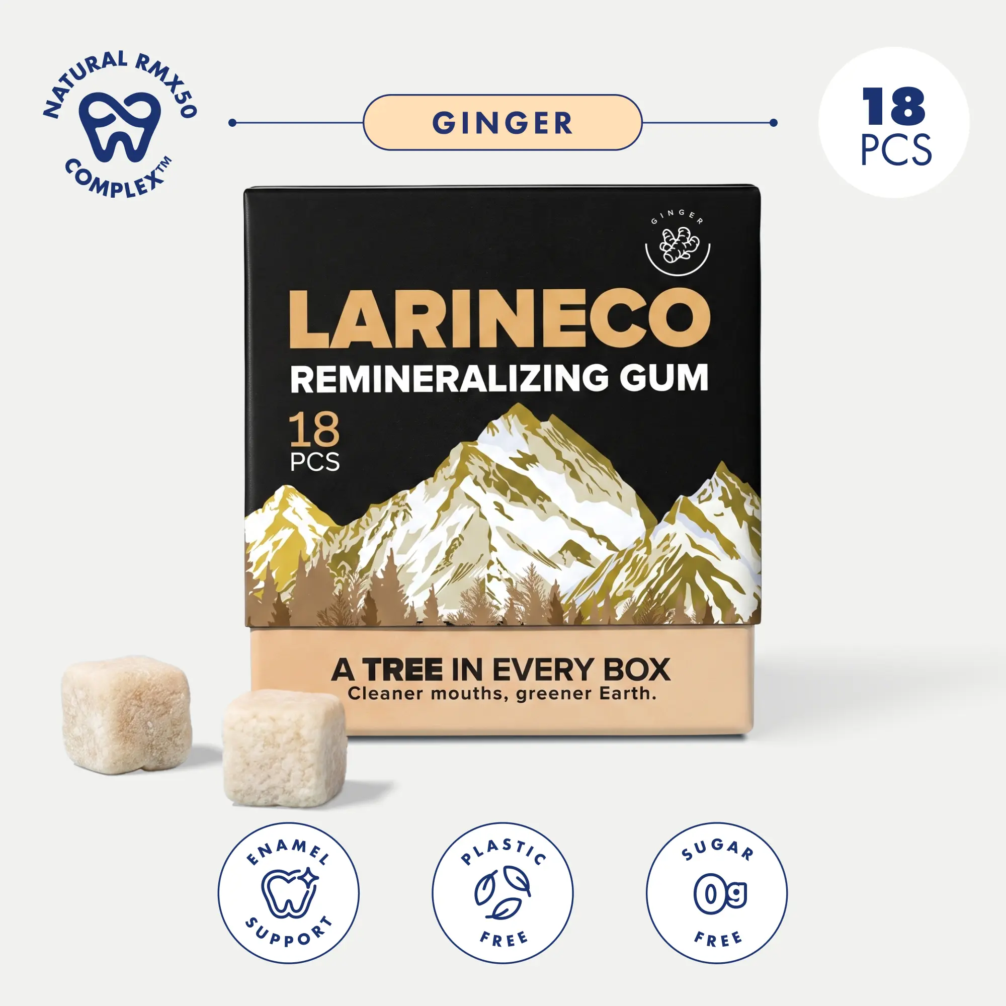 Larineco - Ginger Remineralizing Gum