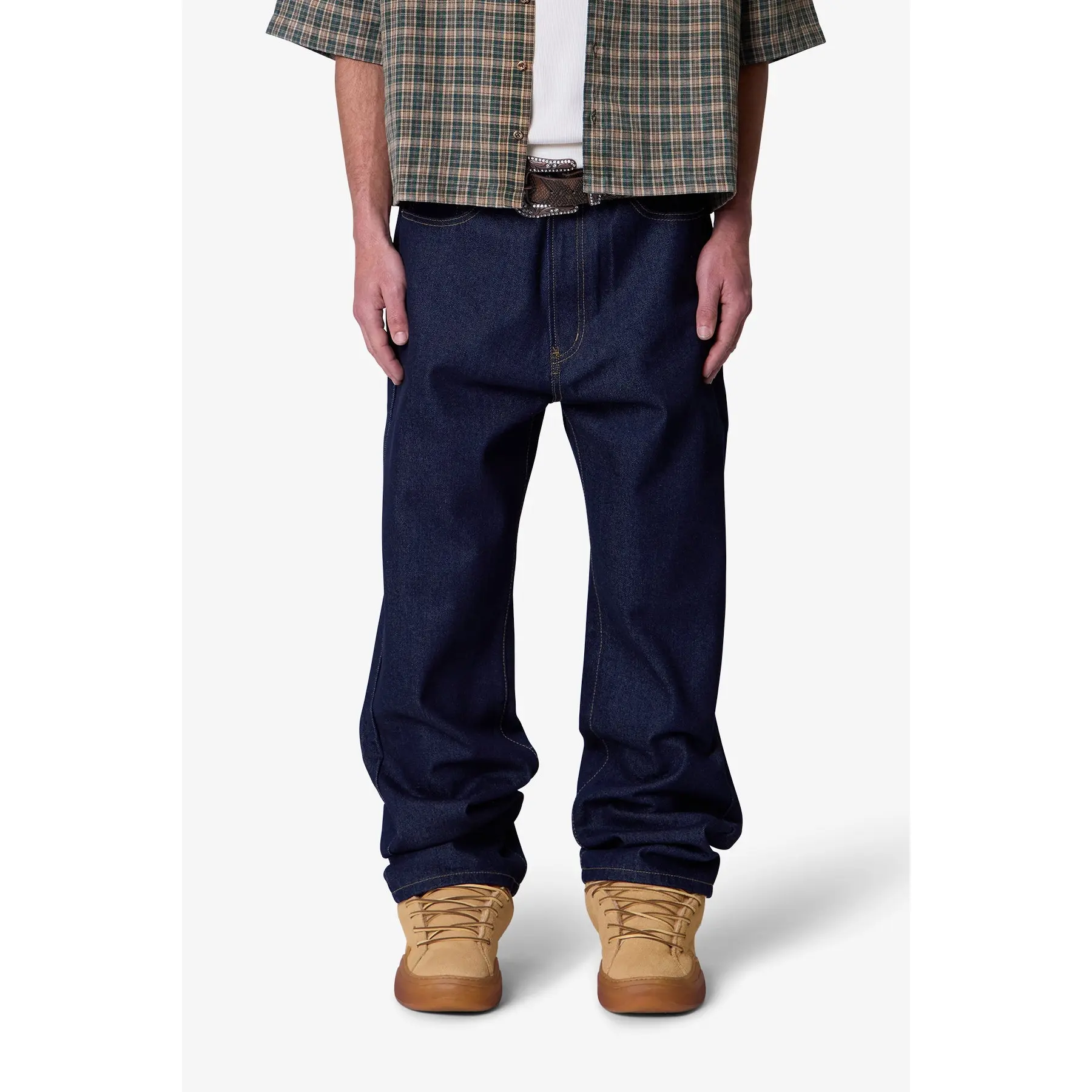 mnml Raw Ultra Baggy Denim - Rinsed Indigo