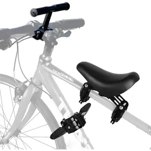 Detachable Front Mounted   Seat with Handlebar & Foot Pedals for  2-5 ,   Seat for Adult , Secure & Comfortable  Attachment for