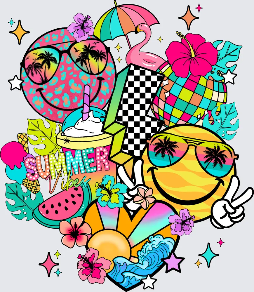 Summer vibes smiley Summer vibes smiley